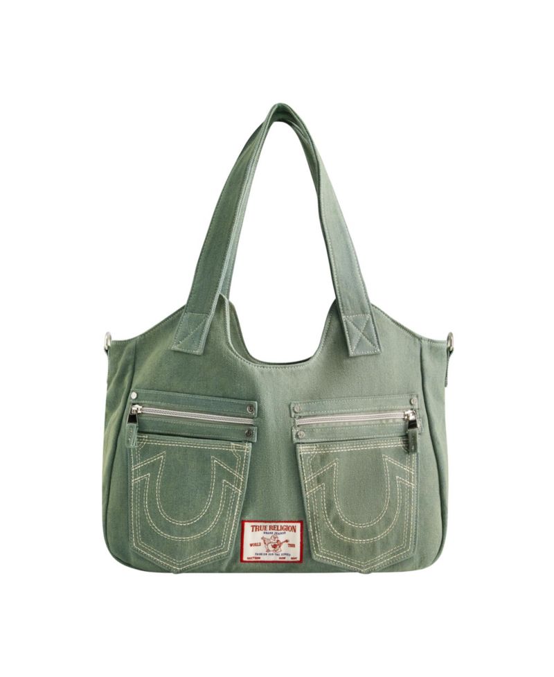 Horseshoe Stitch Satchel Bag