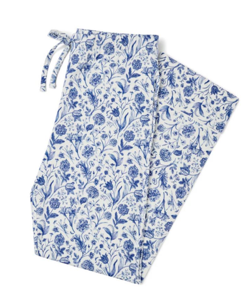 Women's Porcelain Vine Viscose from Bamboo-Blend Floral Short-Sleeve Pajama Set