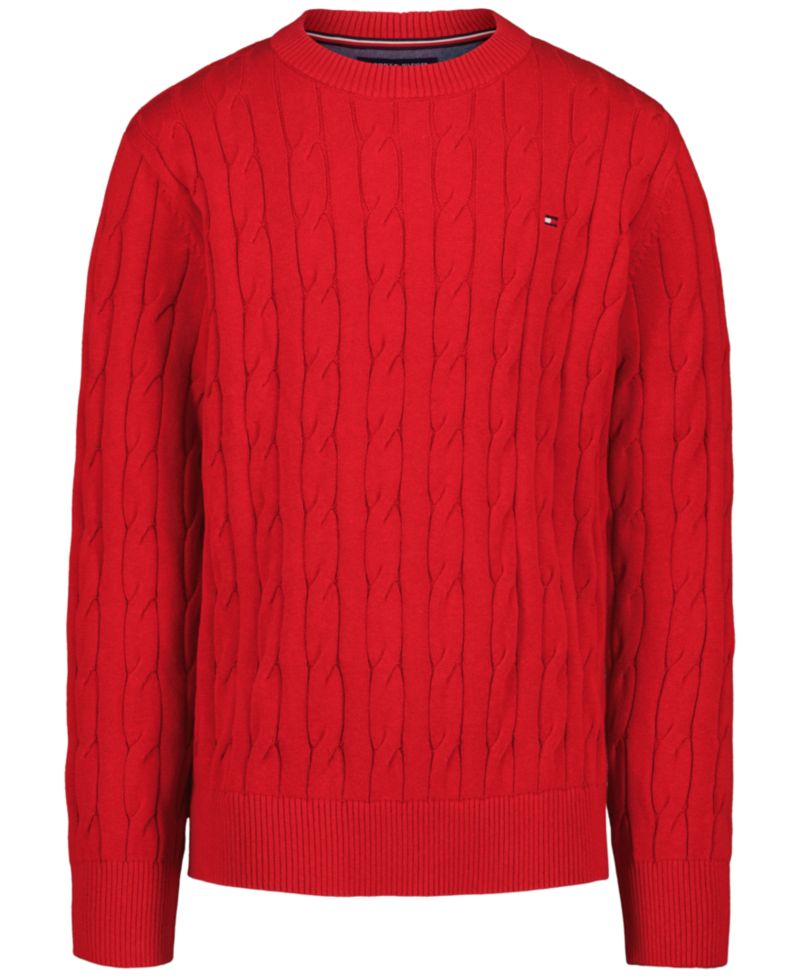 Men's Cable Knit Crewneck Sweater