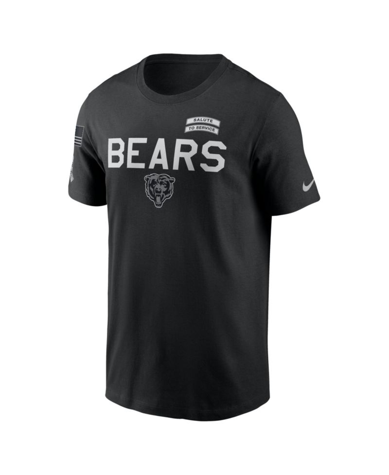 Men's Black Chicago Bears 2026 Salute to Service Sideline Dri-FIT T-Shirt