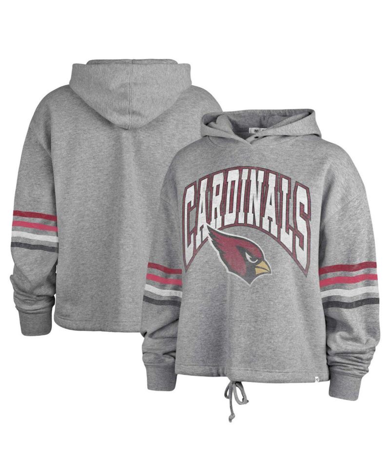 Women's Heather Gray Arizona Cardinals Upland Bennett Pullover Hoodie