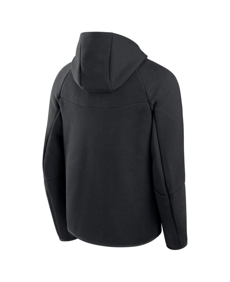 Men's Black Toronto Blue Jays Tech Fleece Raglan Full-Zip Windrunner Hoodie
