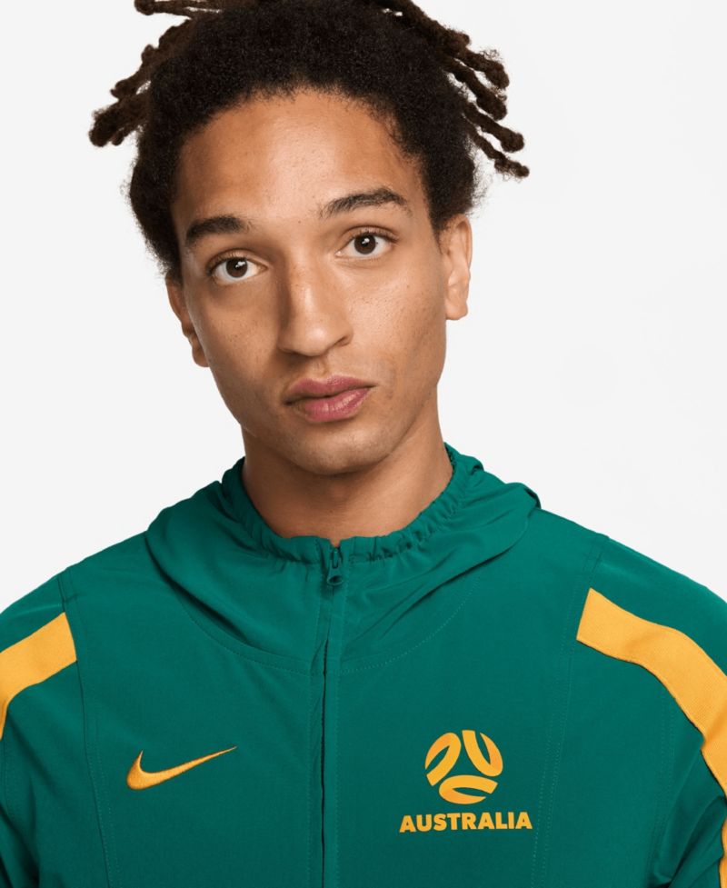 Men's Green Australia National Team 2026 Energy Dri-FIT Full-Zip Hoodie