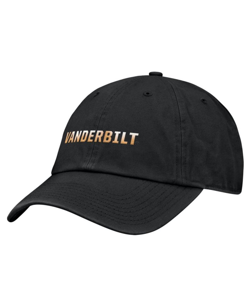 Men's Black Vanderbilt Commodores Club Adjustable Hat
