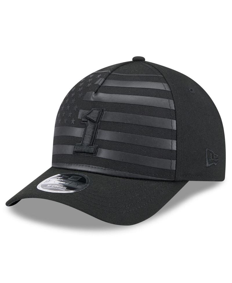 Men's Black Ross Chastain American Flag 9FORTY M-Crown A-Frame Adjustable Hat