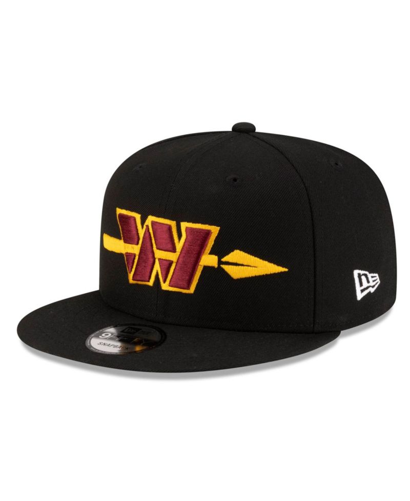 Men's Black Washington Commanders Alternate 9FIFTY Snapback Hat