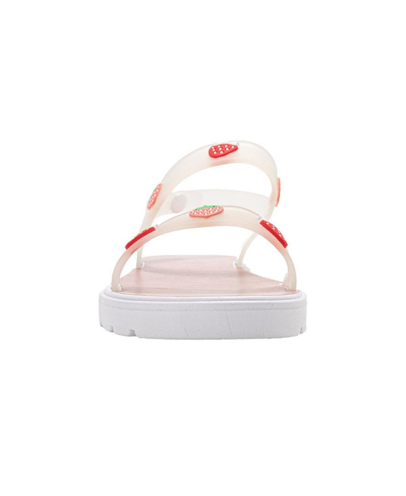 Girls PCU sandal with strawberry charms