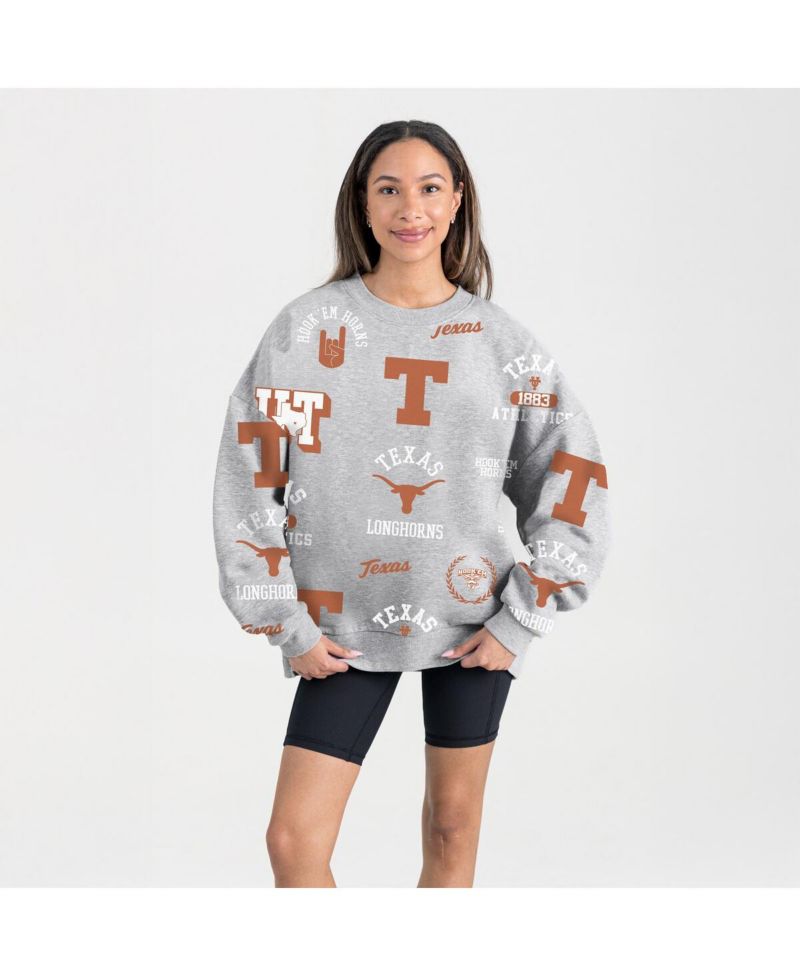 Women's Gray Texas Longhorns Always on Repeat Fleece Sweatshirt