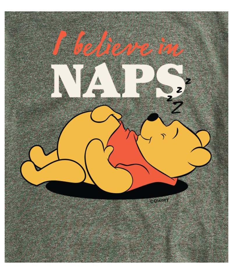 Hybrid Apparel Men's Winnie the Pooh Naps Short Sleeve T-Shirt