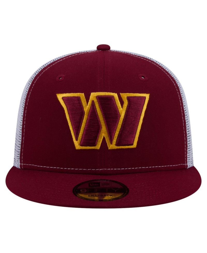 Men's Burgundy Washington Commanders Core Team 9FIFTY Trucker Snapback Hat