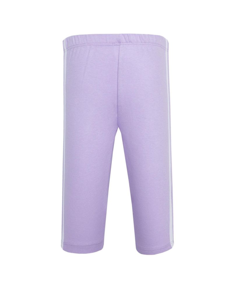 Toddler Girls Hudson Cotton 4 Pieces Pants and Leggings, Conch Shell Begonia.