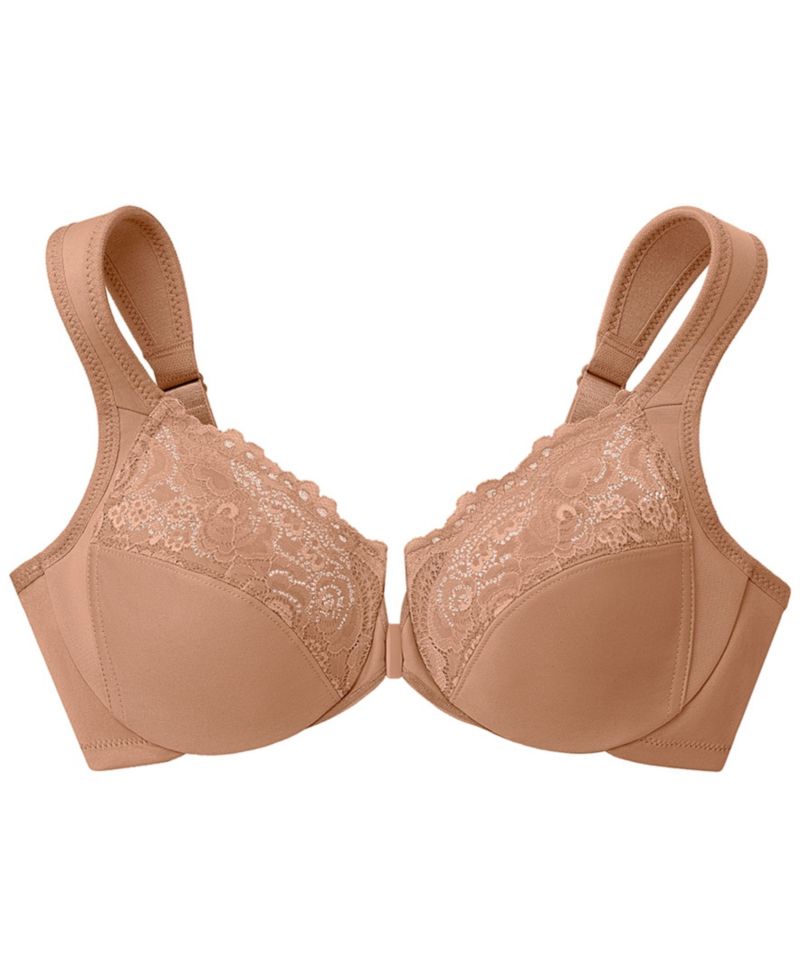 Women's Full Figure Plus Size Wonderwire Front Close Bra 1245