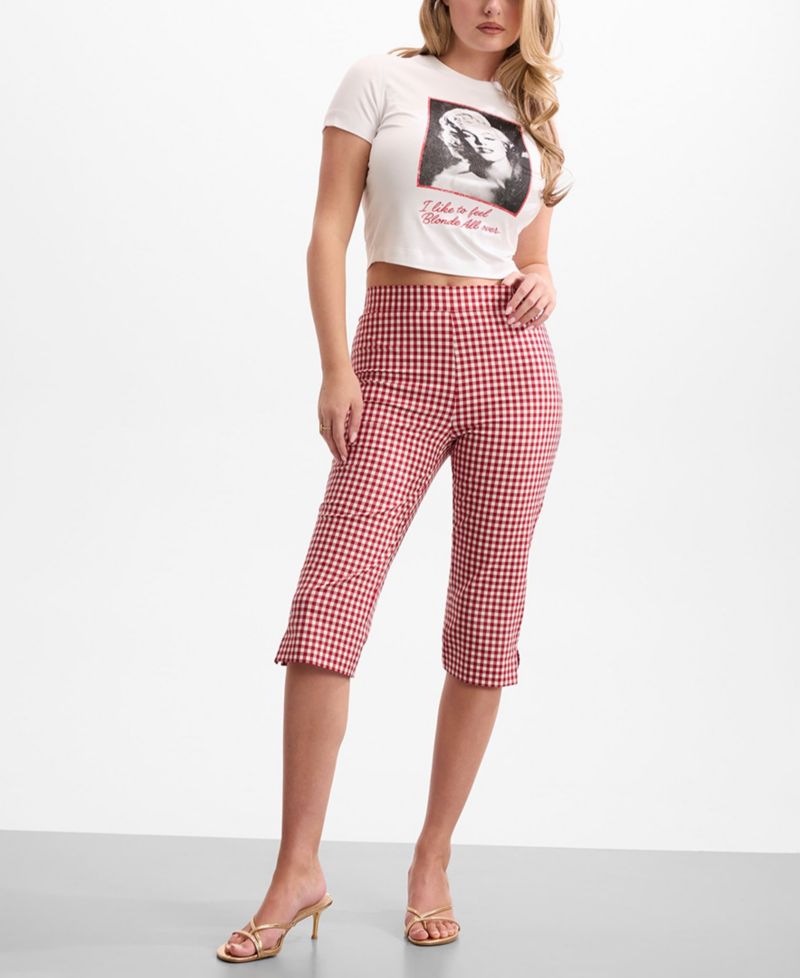 Women's Marilyn Short-Sleeve Crewneck Crop T-Shirt