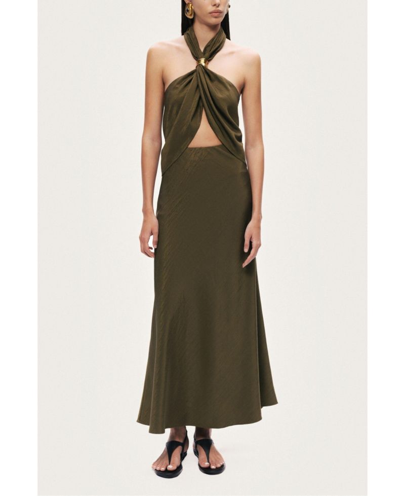 Women's Flared Midi Skirt