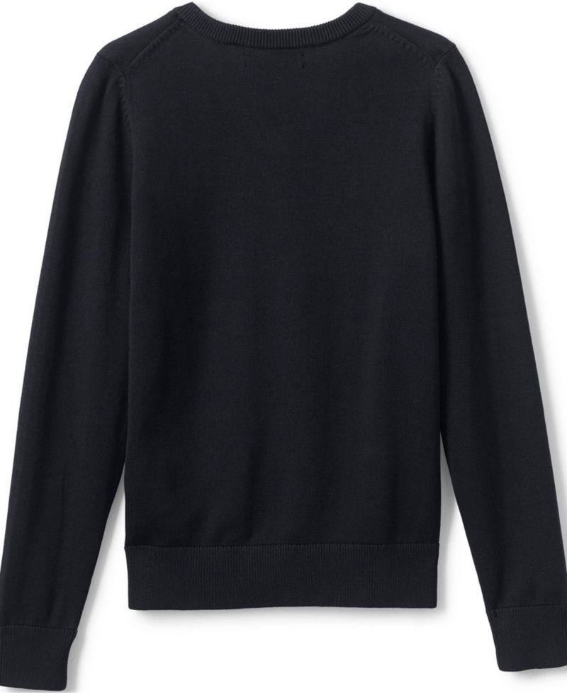 Child School Uniform Boys Cotton Modal Fine Gauge V-neck Sweater