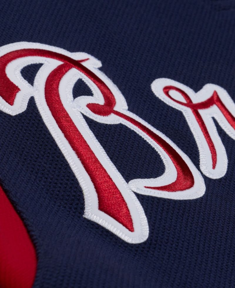 Men's Mitchell Ness Andruw Jones Navy Atlanta Braves Authentic Batting Practice Jersey