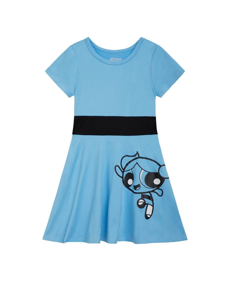 Toddler Girls The Powerpuff The Powerpuff Bubbles Blossom Buttercup Cosplay Dress to