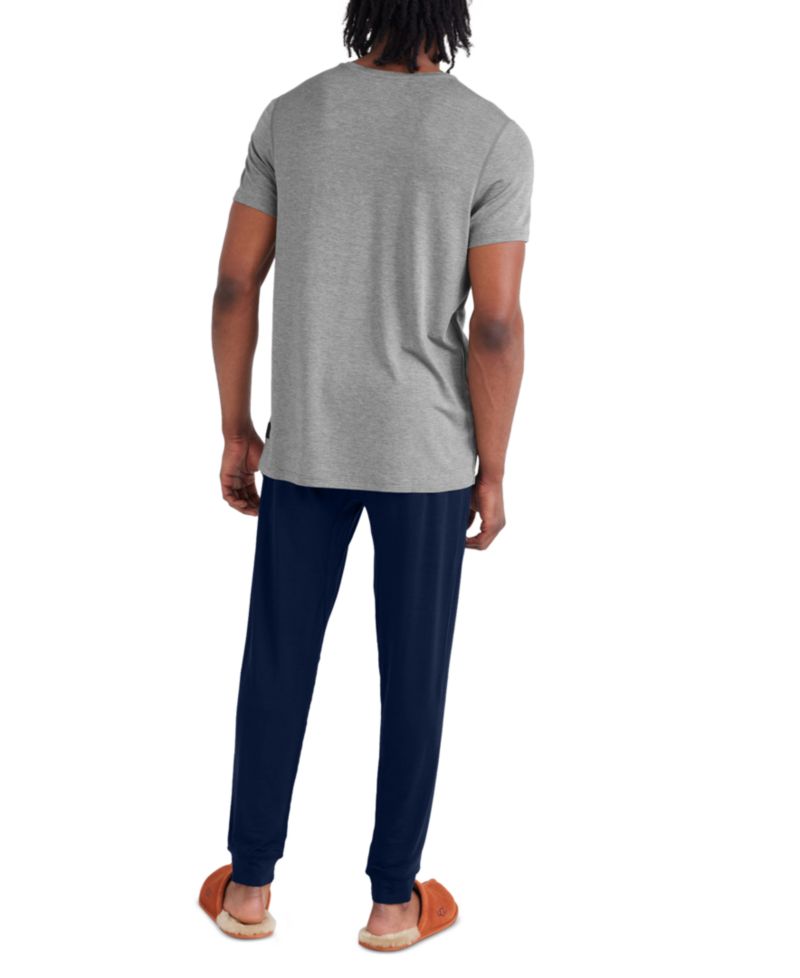 Men's Snooze Relaxed-Fit Heathered Sleep T-Shirt