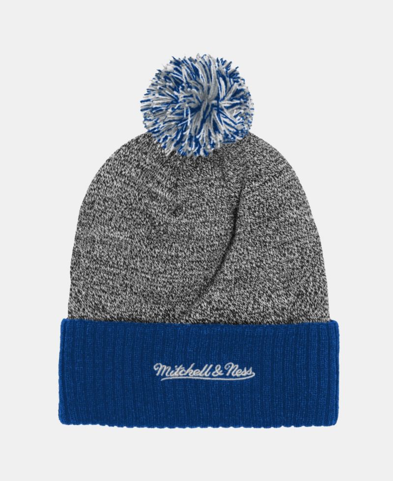 Big Boys and Girls Royal Indianapolis Colts Cuffed Knit Hat with Puff