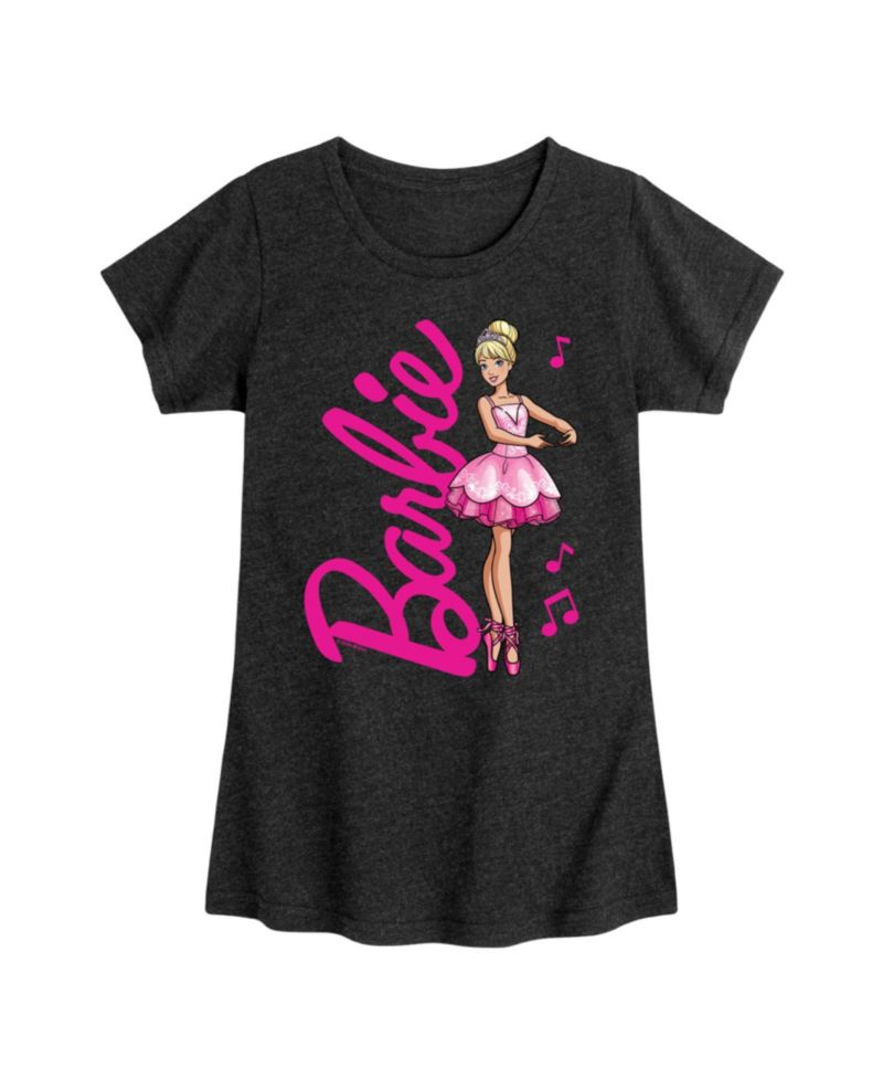 Big Girls Ballerina Graphic Short Sleeve T-Shirt