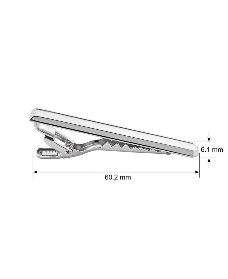 Men's Sterling Silver 60x6mm Tie Bar