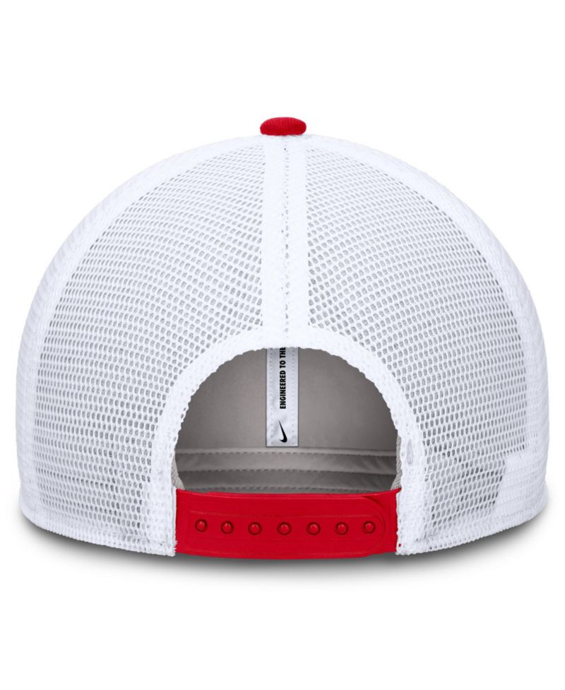 Men's Red/White Georgia Bulldogs Rise Trucker Adjustable Hat