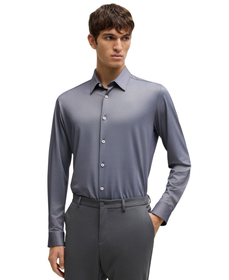 Men's Slim-Fit Performance-Stretch Shirt