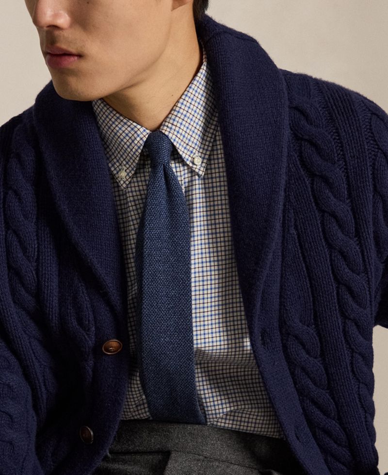 Men's Classic-Fit Plaid Twill Shirt