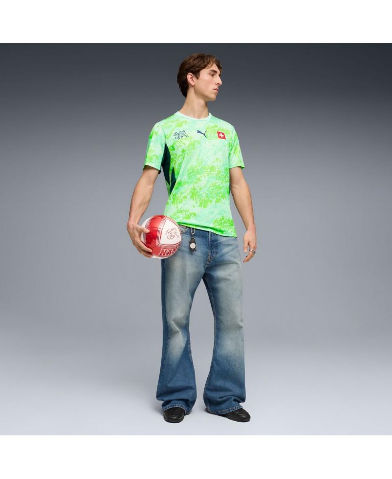 Men's Green Switzerland National Team 2026 Away Replica Jersey