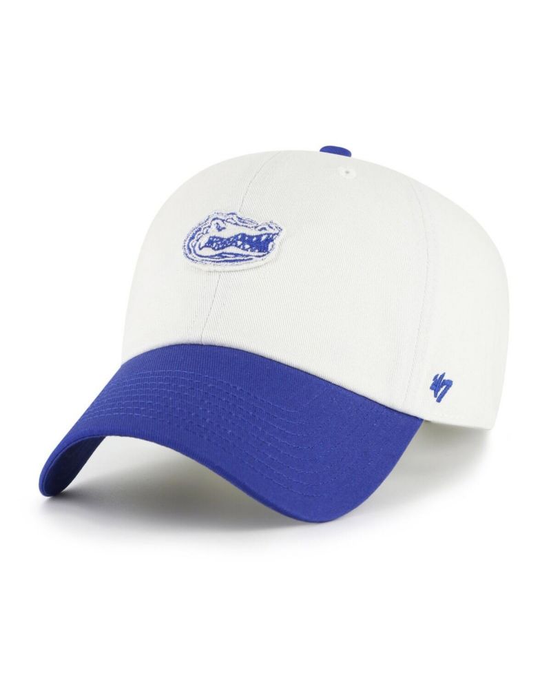 Men's White/Royal Florida Gators Contemporary Basics Two Tone Clean Up Adjustable Hat