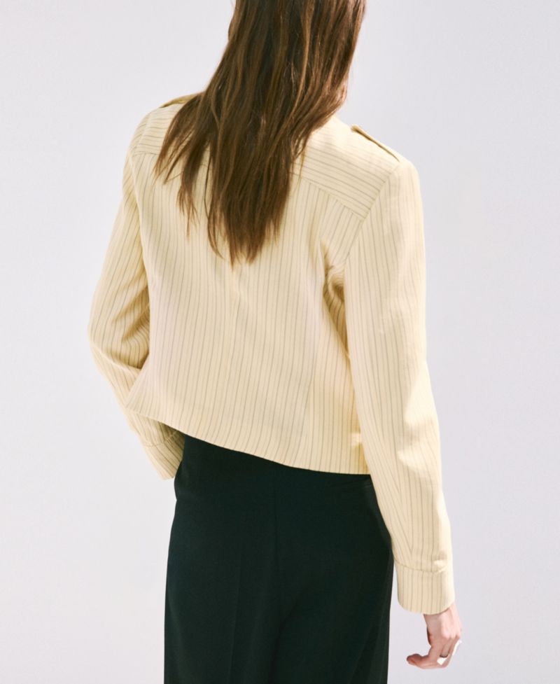 Women's Buttons Pinstripe Jacket