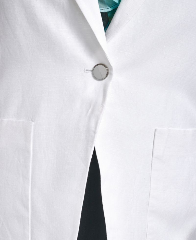 Plus Size Notch Collared Blazer