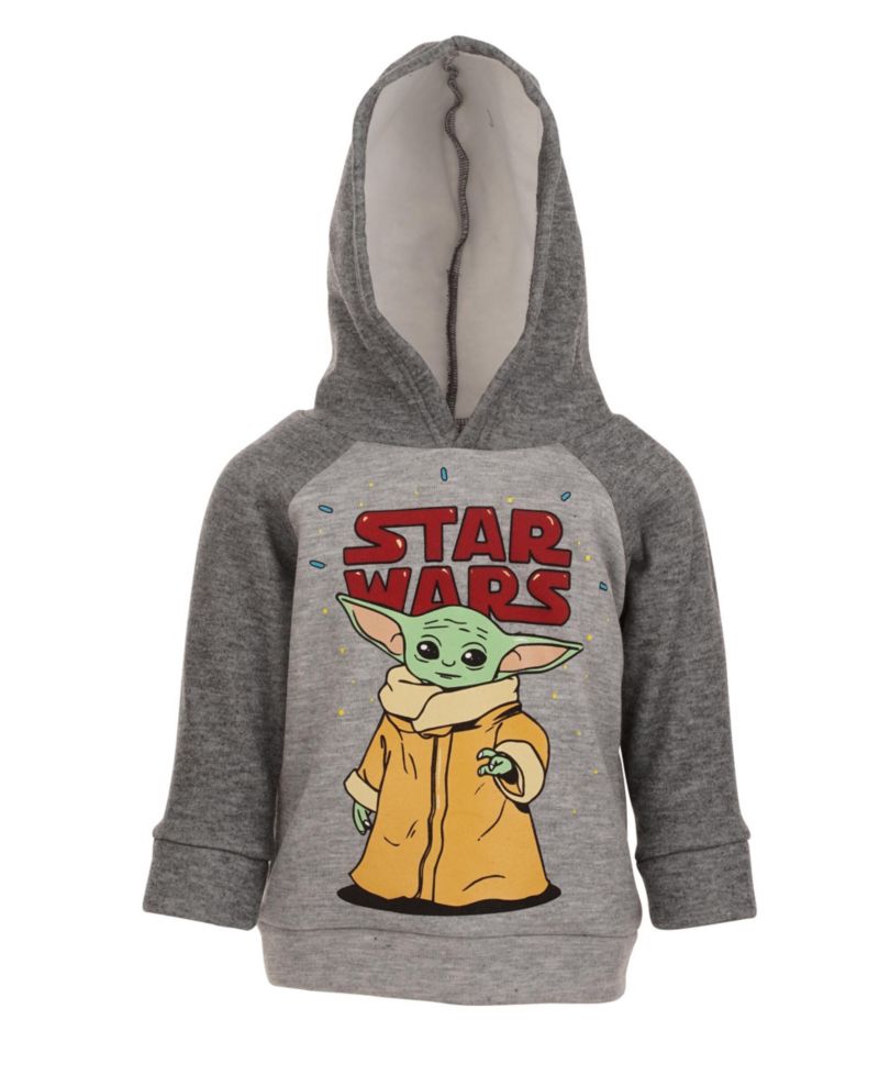 The Mandalorian Grogu Fleece Pullover Hoodie Toddler| Child Boys