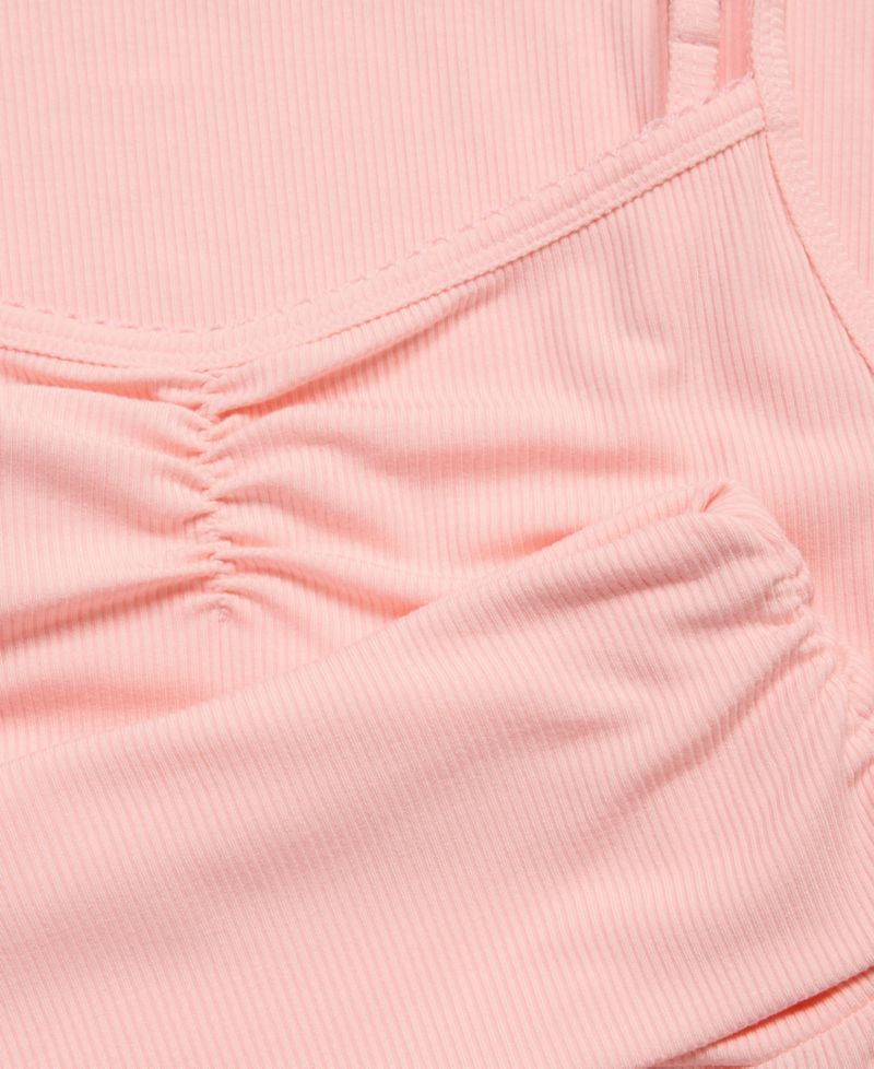 Women's Ribbed Tank & Foldover Pants Pajama Set