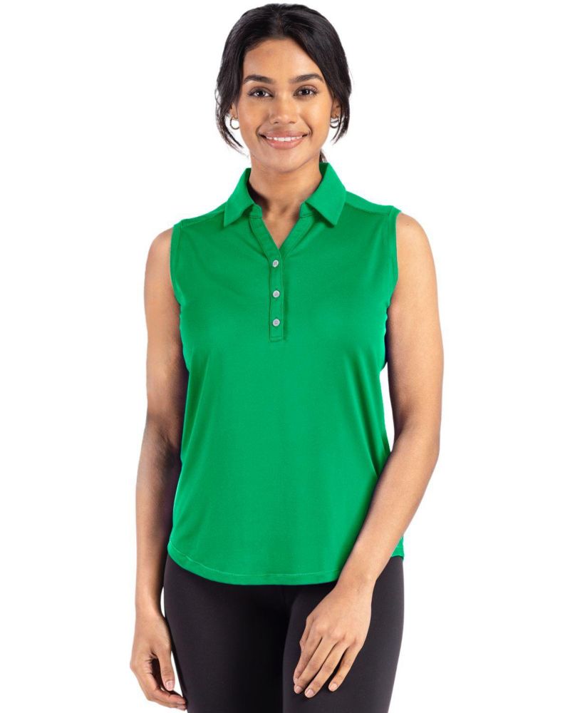 Women's Cutter and Buck Forge Eco Stretch Recycled Sleeveless Polo