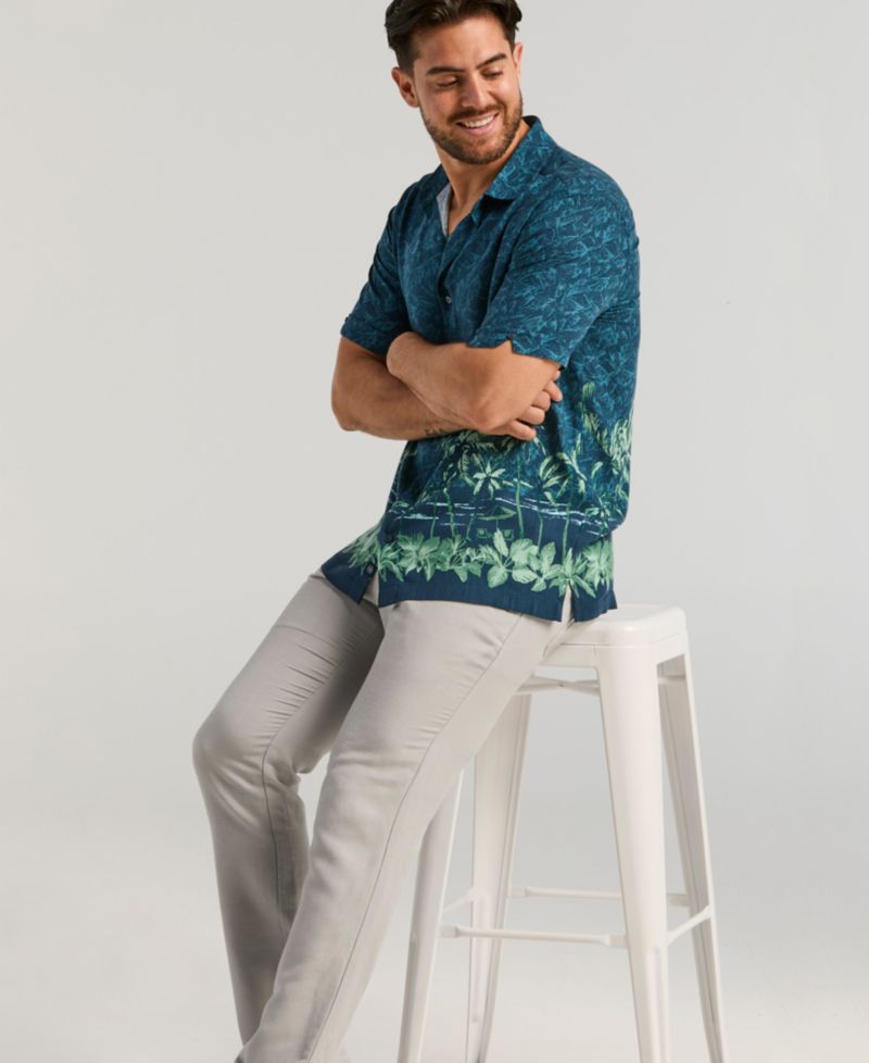 Men's Tropical Horizon Print Shirt