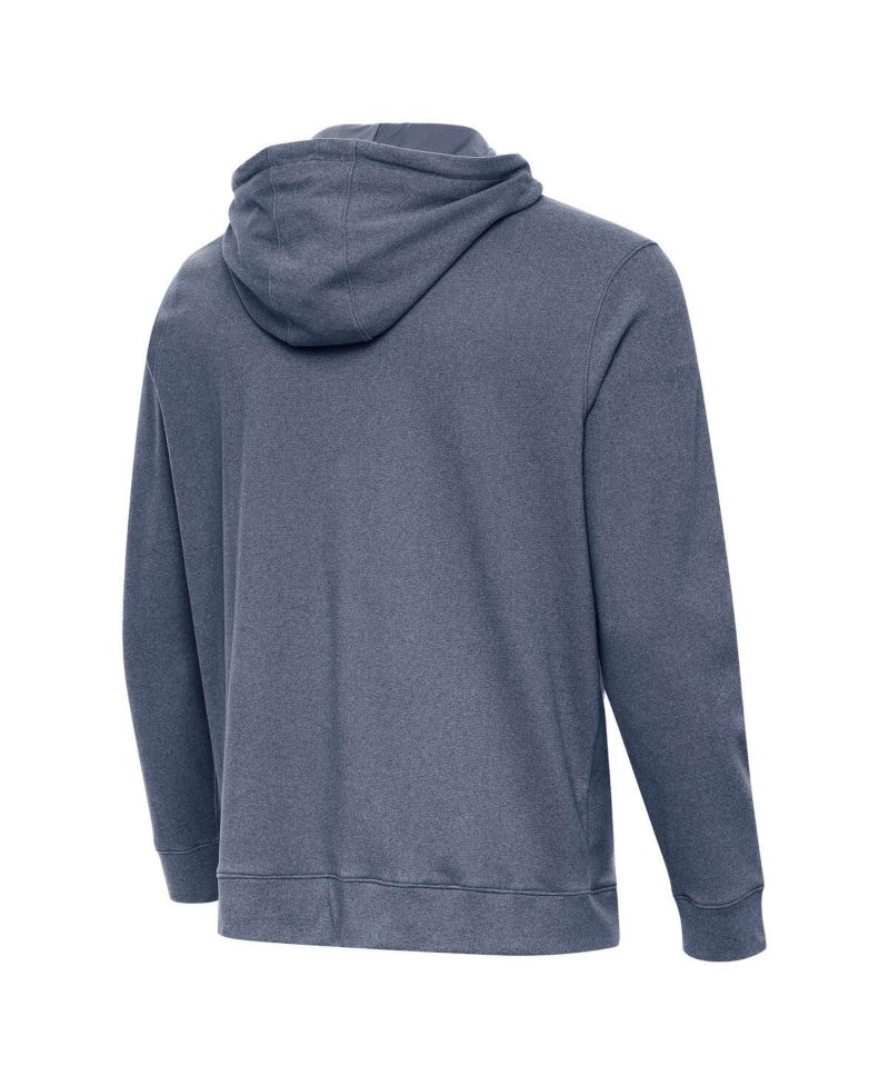 Men's Heather Navy Michigan Wolverines Cloud Pullover Hoodie