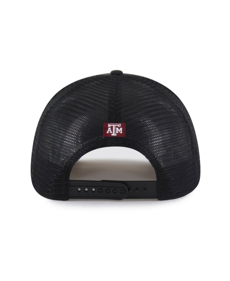 Men's and Women's '47 Black Texas A&M Aggies brrr&deg; Condor Mesh Hitch Adjustable Hat