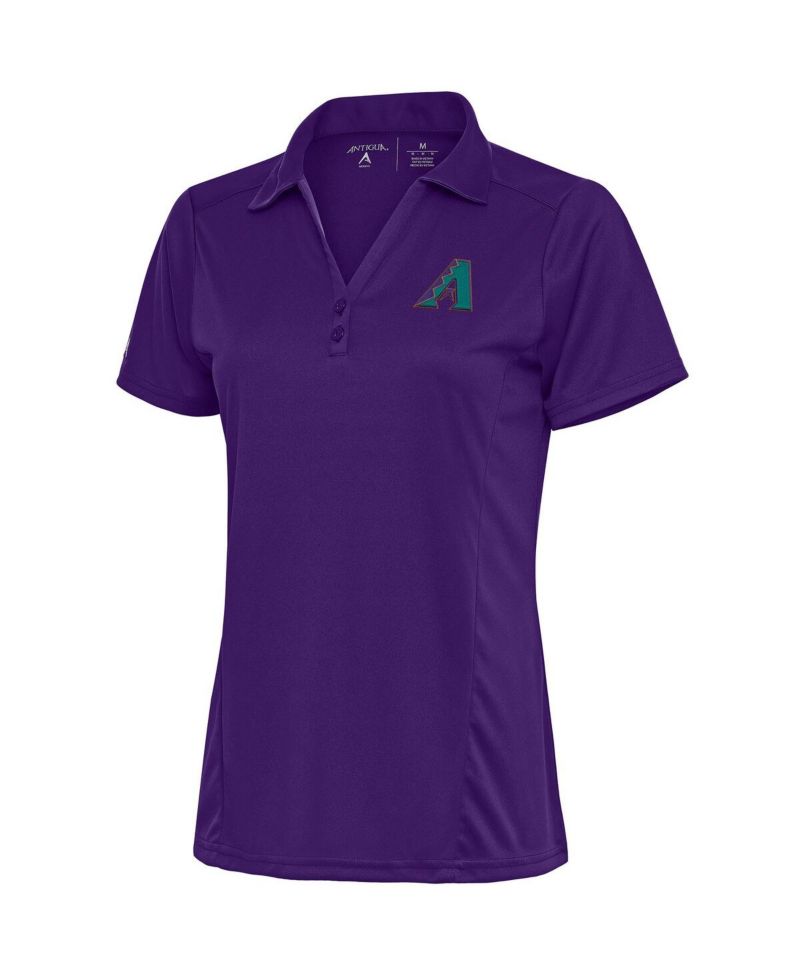 Women's Purple Arizona Diamondbacks Cooperstown Tribute Polo Shirt