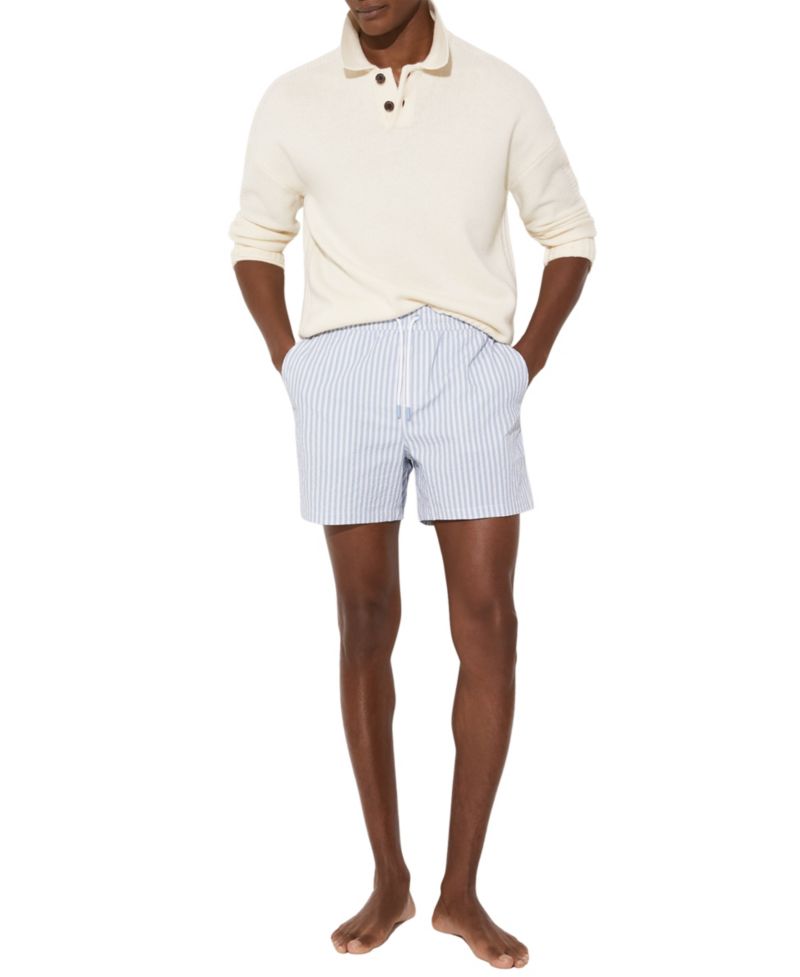Men's Bay Seersucker Stripe Swim Shorts