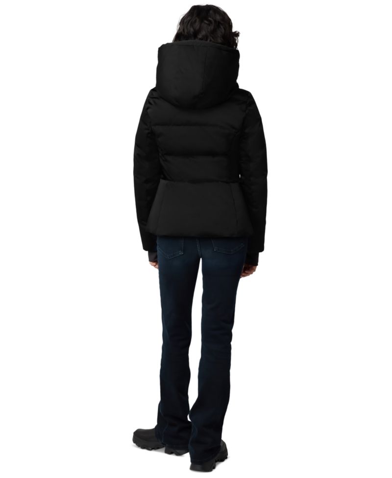 Women's Hooded Zip-Front Down Puffer Coat