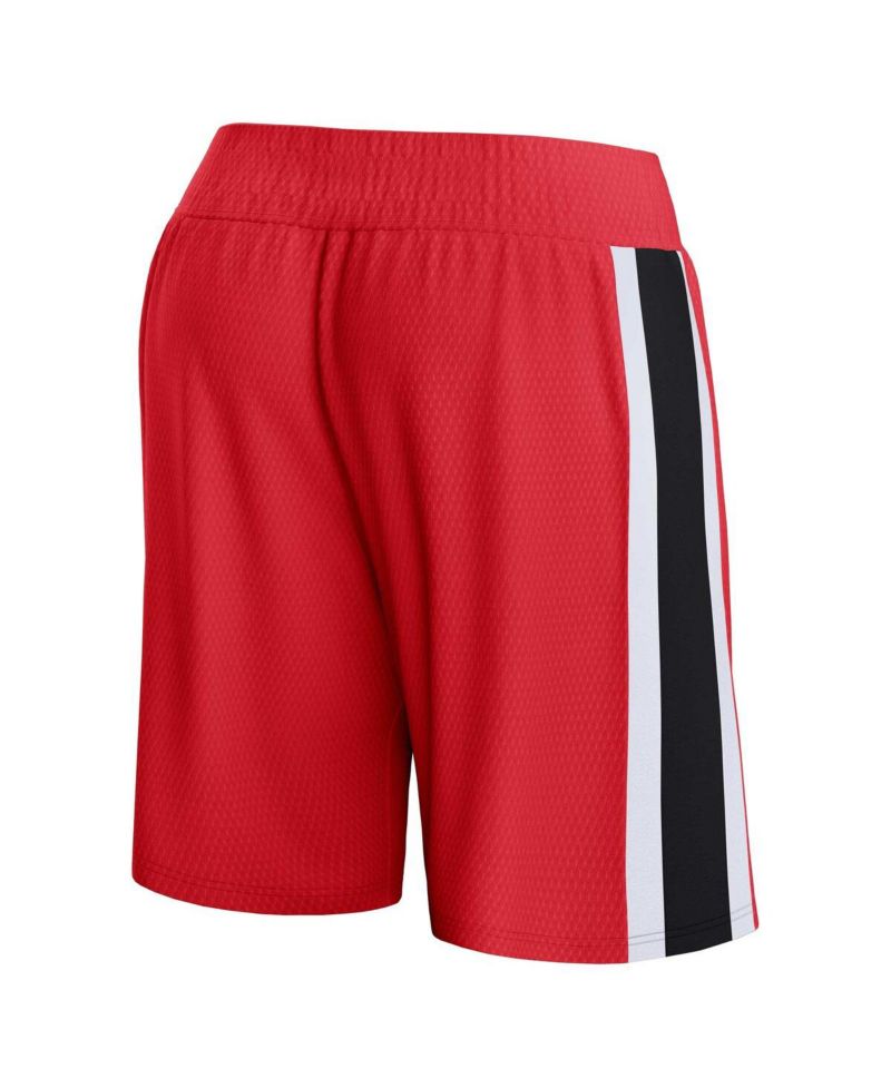 Men's Red Atlanta Hawks Referee Iconic Mesh Shorts