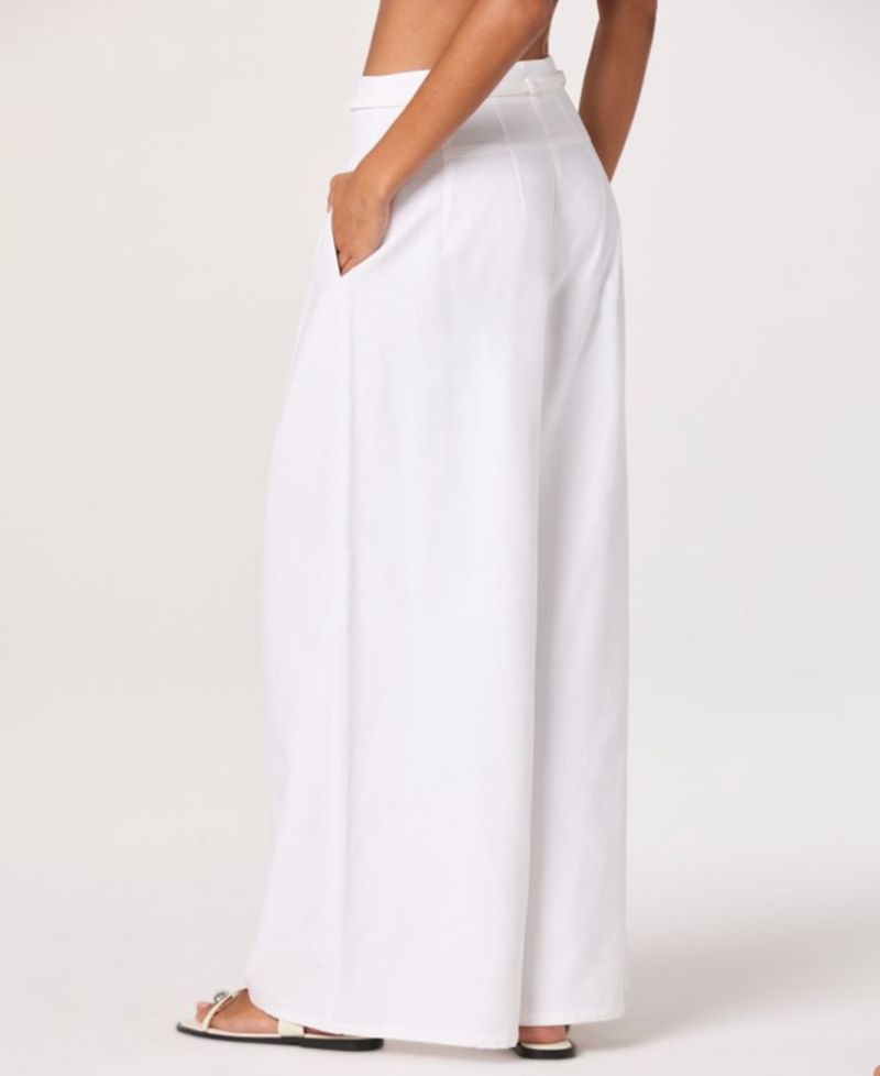 Women's Aiden High-Rise Wide-Leg Woven Pants