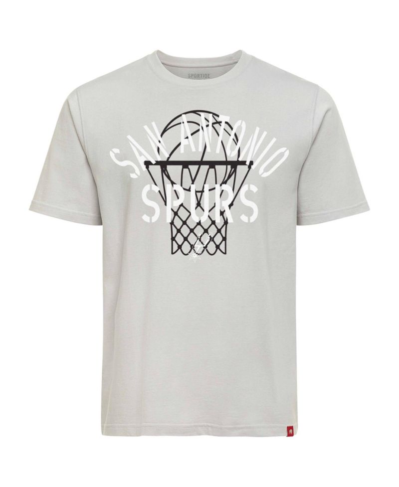 Men's and Women's Silver San Antonio Spurs Duke Barrett T-Shirt