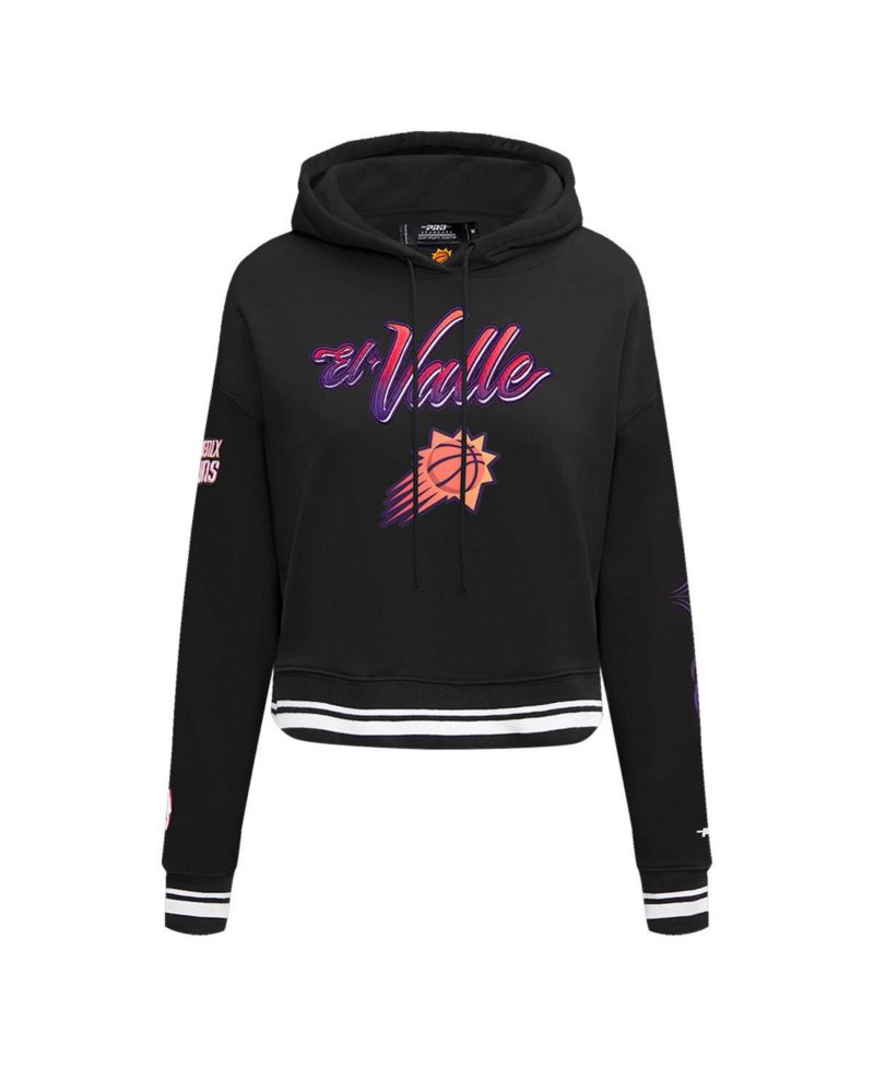 Women's Black Phoenix Suns 2023/24 City Edition Cropped Pullover Hoodie