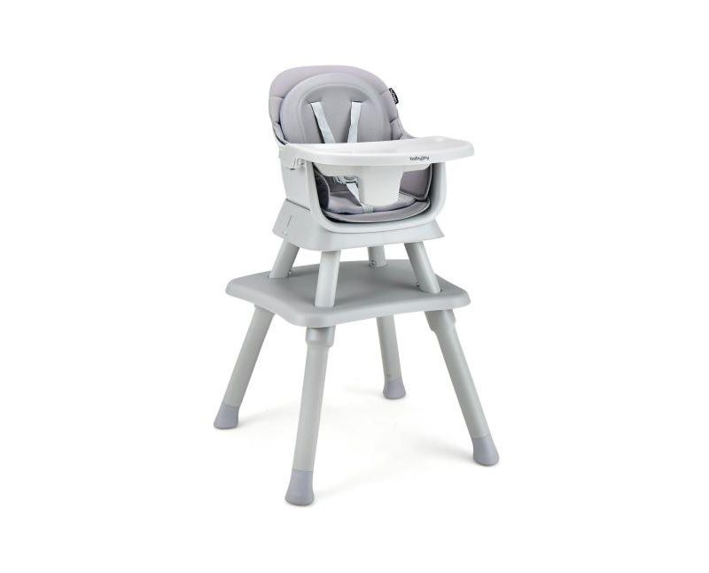 8-in-1 Convertible Baby High Chair with Adjustable Removable Tray