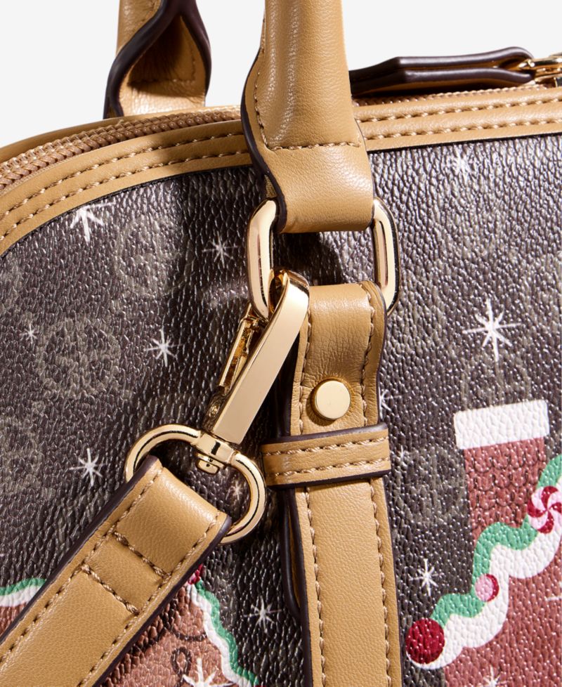Gingerbread Bears Dome Satchel