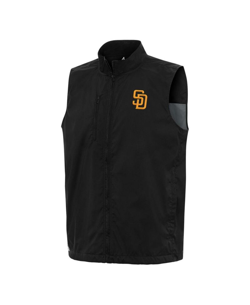 Men's Black San Diego Padres Brisk Full-Zip Vest
