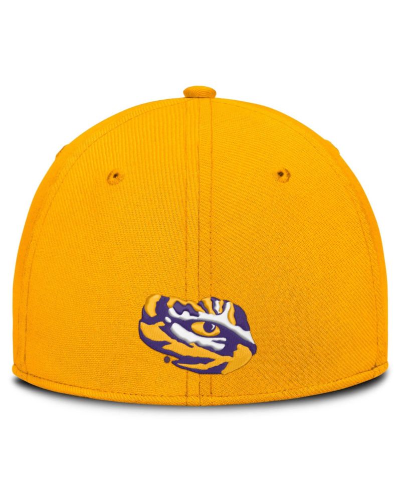 Men's Gold LSU Tigers Game Day Rise Swooshflex Hat
