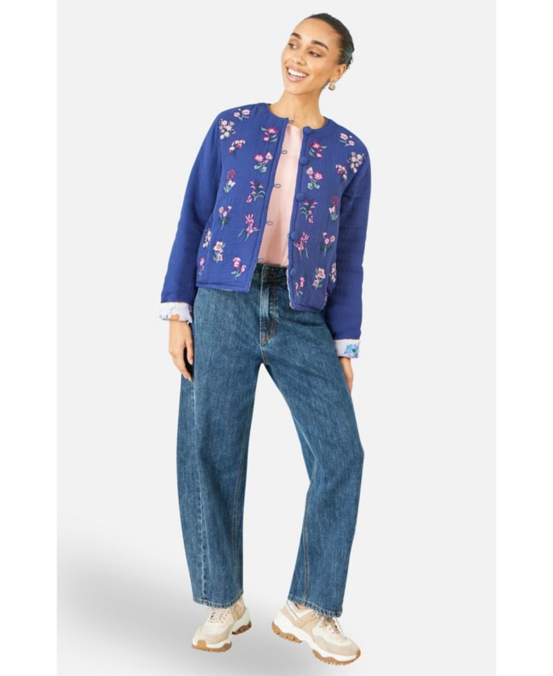 Women's Floral Embroidery Cotton Jacket